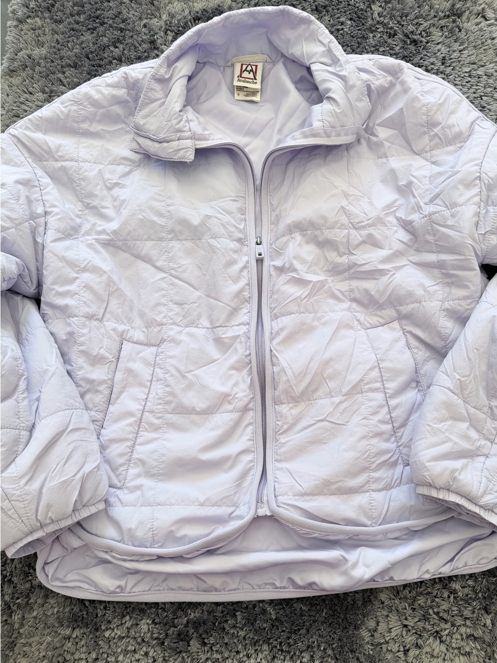 Avalanche Light Lavender Quilted Puffer Jacket
